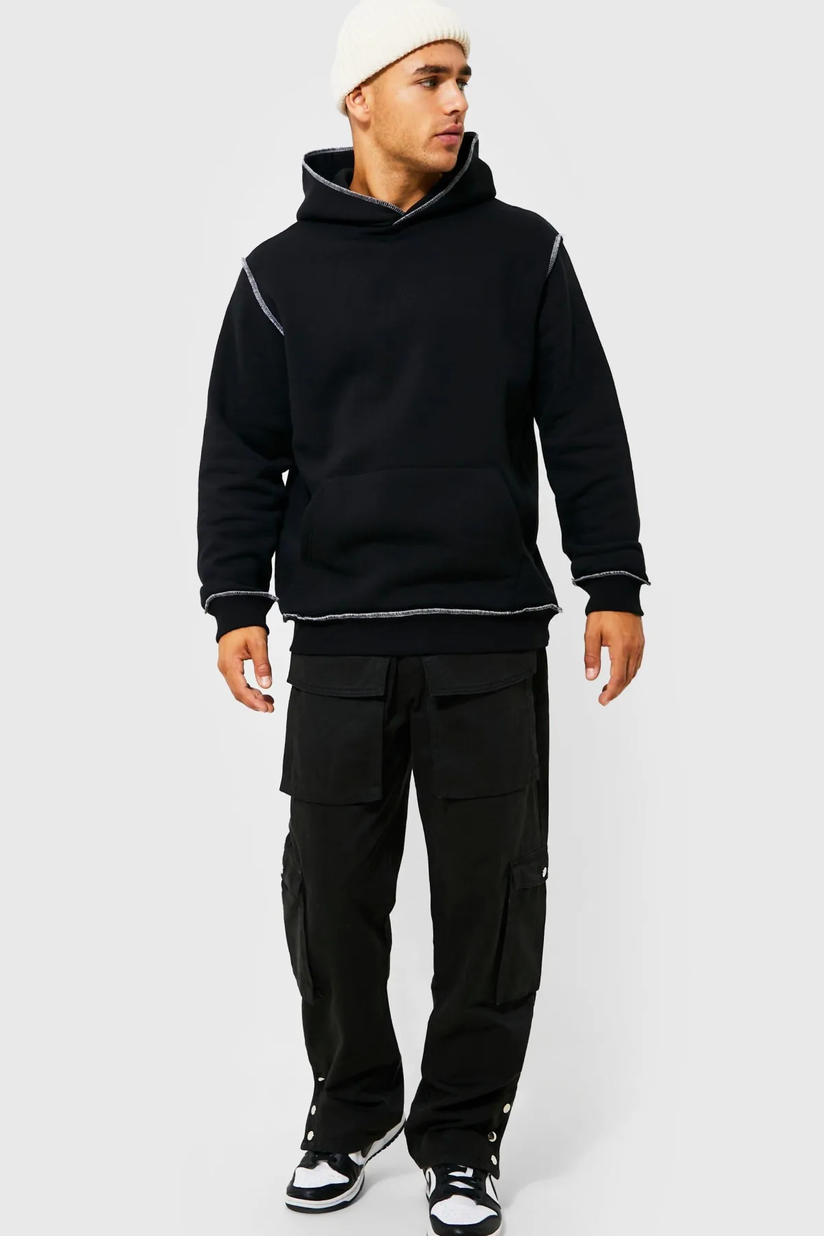 boohooMAN Bonnet à côtes micro<Homme Chapeaux, Gants Et Écharpes
