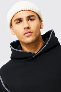boohooMAN Bonnet à côtes micro<Homme Chapeaux, Gants Et Écharpes
