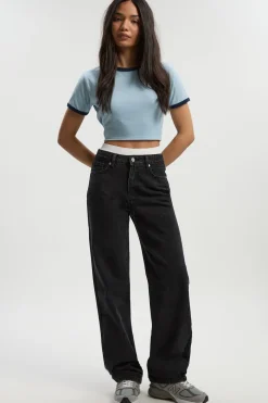 Boohoo Basics Jean Boyfriend Taille Haute