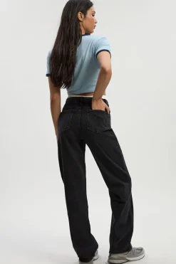 Boohoo Basics Jean Boyfriend Taille Haute