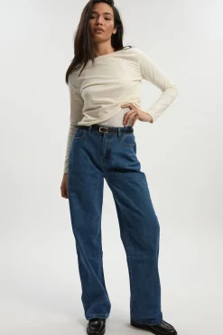Boohoo Basics Jeans Boyfriend taille haute