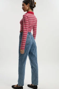 boohoo Basics Jeans Mom Slim Fit Taille Haute<Femme Denim|Jeans