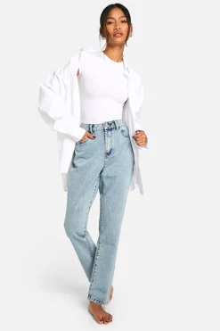 Boohoo Basics Jeans Slim Fit à Taille Haute