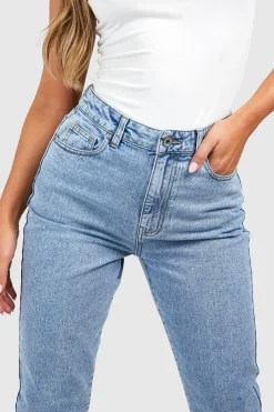 boohoo Basics Jeans Slim Fit taille haute<Femme Denim|Jeans