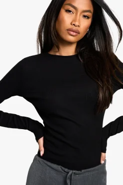 boohoo Basics 2 Pack Bodysuit à manches longues col rond<Femme Basiques|Tops D’Automne