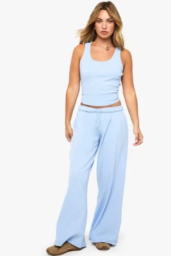 Boohoo Basics Pantalon droit en côte