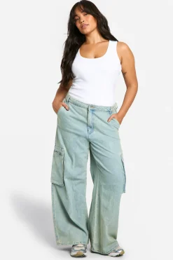 Boohoo Basics Plus Gilet sans manches long à rayures côtelées et à larges bretelles