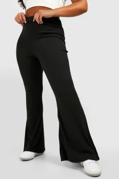 Boohoo Basics Plus Pantalon Évasé à Côtes
