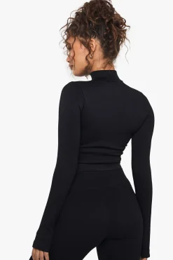Boohoo Basics Veste zippée à côtes sans couture
