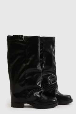 Botte Haute À Boucle Rabattue