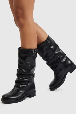 Botte Haute À Boucle Rabattue