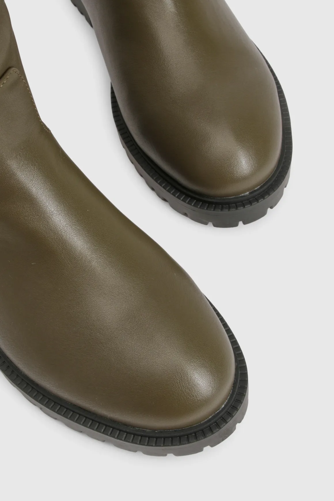 Bottes biker montantes avec détails métalliques