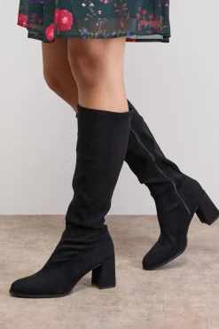 Bottes Chaussettes Hautes Rylee en synthétique à Talon Bloc