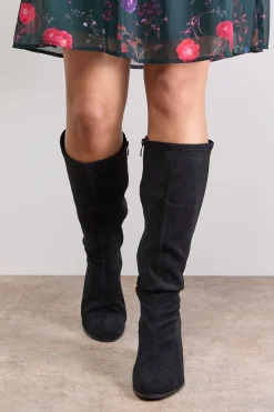Bottes Chaussettes Hautes Rylee en synthétique à Talon Bloc