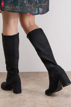 Bottes Chaussettes Hautes Rylee en synthétique à Talon Bloc