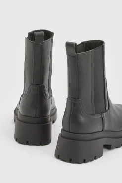 boohoo Bottes Chelsea Chunky À Détails De Panneaux< Bottes|Bottes Noires