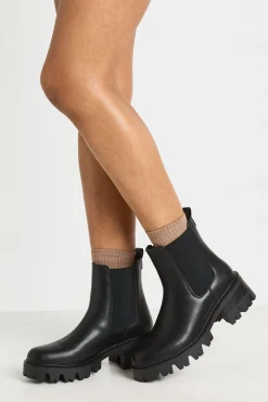 Bottes Chelsea À Détail Languette Et Semelle Épaisse