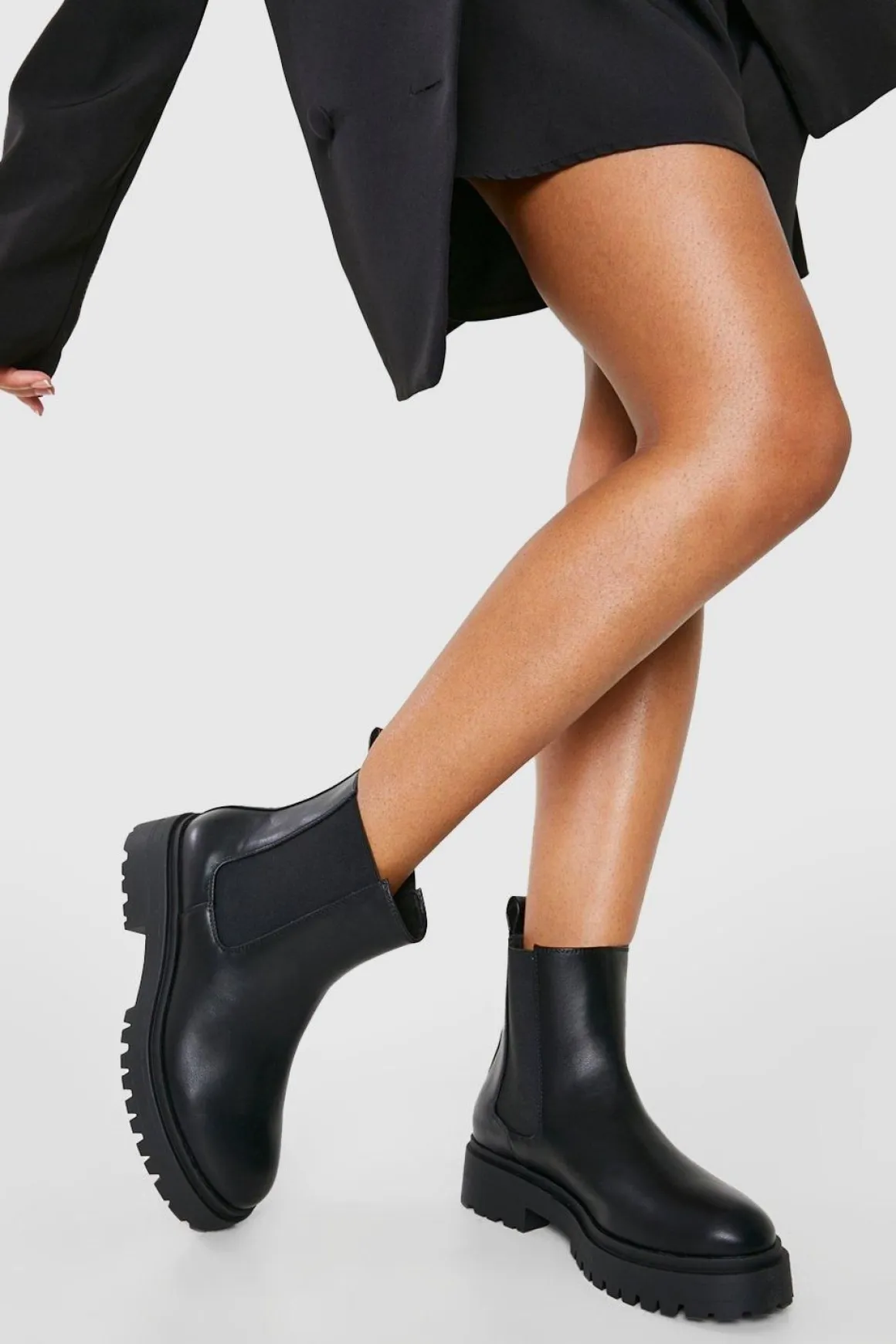 Bottes Chelsea à languette arrière pour large pied