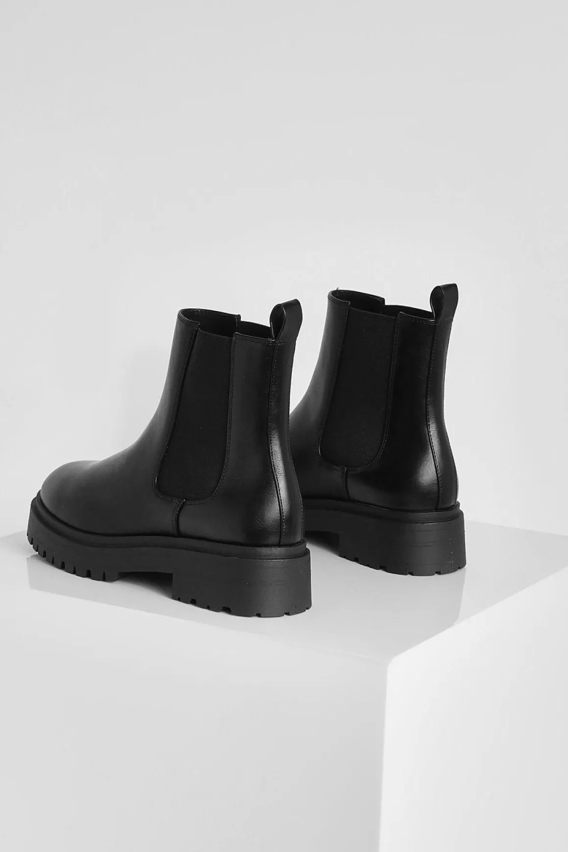 Bottes Chelsea à languette arrière pour large pied