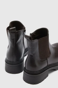 Bottes Chelsea Larges À Semelle Épaisse