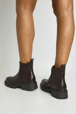 Bottes Chelsea Larges À Semelle Épaisse