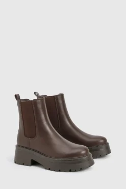 Bottes Chelsea robustes à panneau élastique