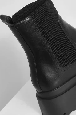 boohoo Bottes Chelsea à semelle épaisse< Bottes|Bottes Noires