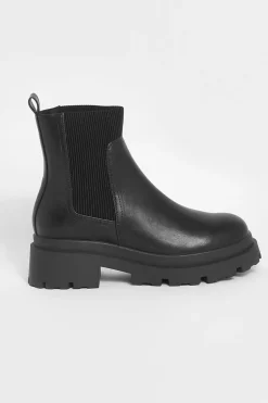 boohoo Bottes Chelsea à semelle épaisse< Bottes|Bottes Noires