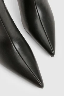 Bottes cheville à bout pointu et talon aiguille bas