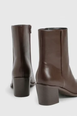boohoo Bottes cheville à talons style western< Bottines|Bottes Mi-Hautes