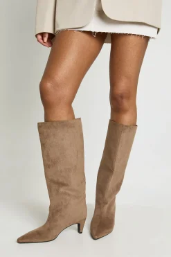 Bottes Colonne À Enfiler À Petit Talon