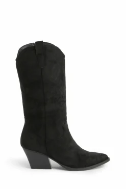 boohoo Bottes cowboy western à détails brodés< Bottes|Bottes Noires