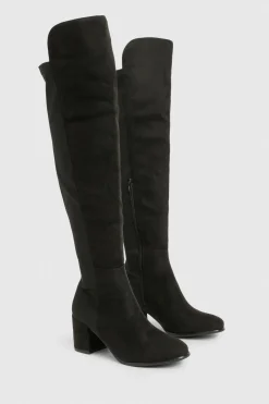 Bottes Cuissardes En Synthétique Avec Dos Extensible