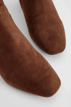 boohoo Bottes Cuissardes À Talon Bloc En Synthétique< Looks Chocolat|Cuissardes