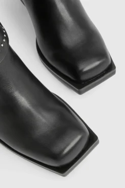 boohoo Bottes de biker Western à détails cloutés< Bottes|Bottes Motardes
