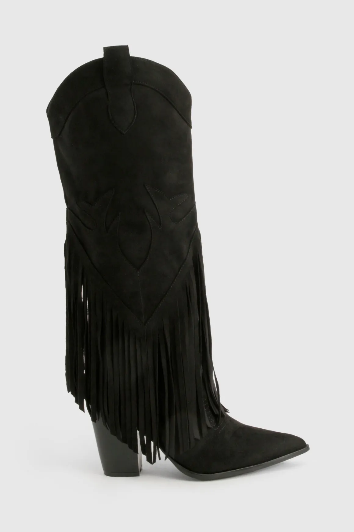 Bottes de cowboy style western avec détails à gland
