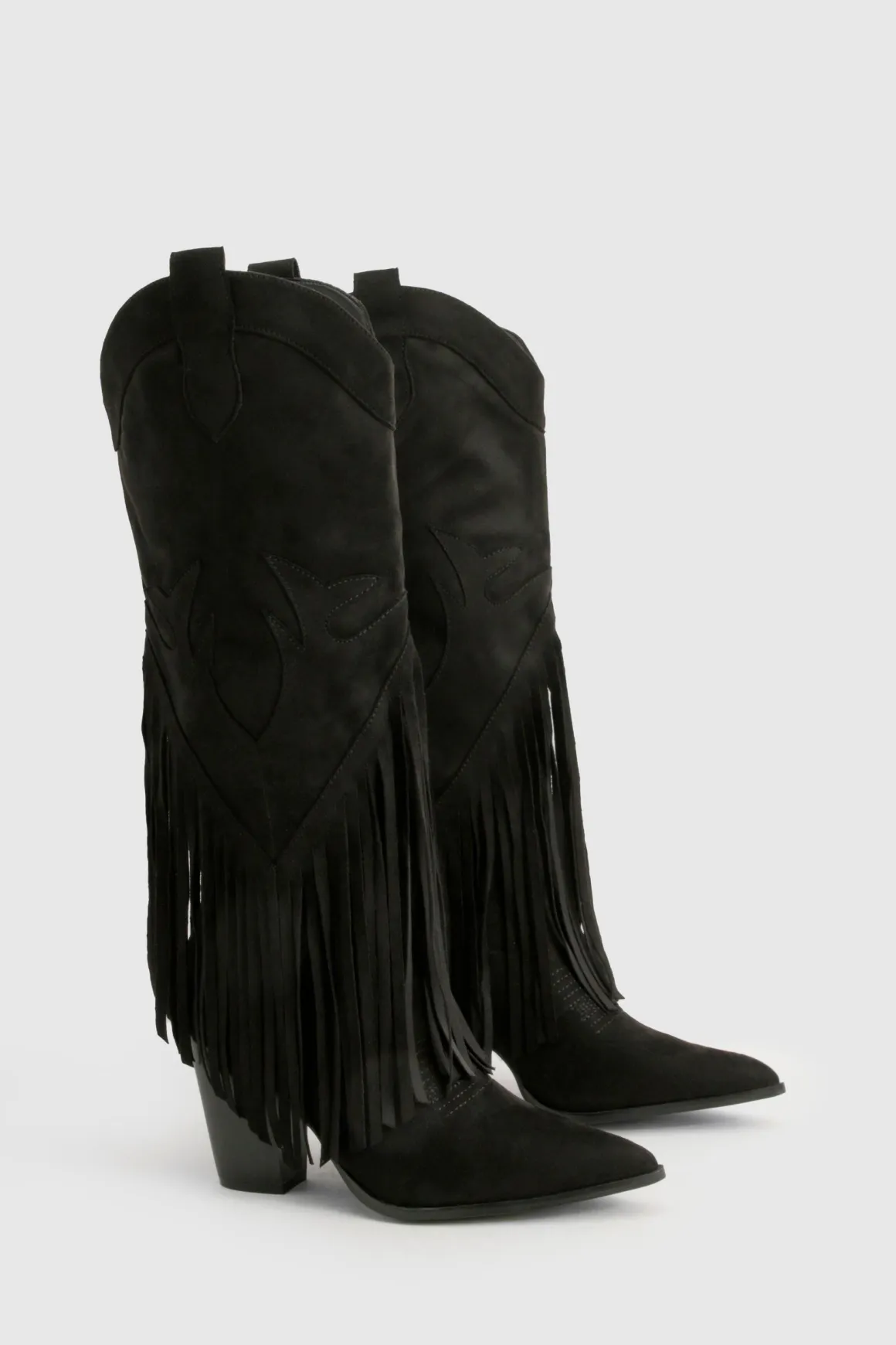 Bottes de cowboy style western avec détails à gland