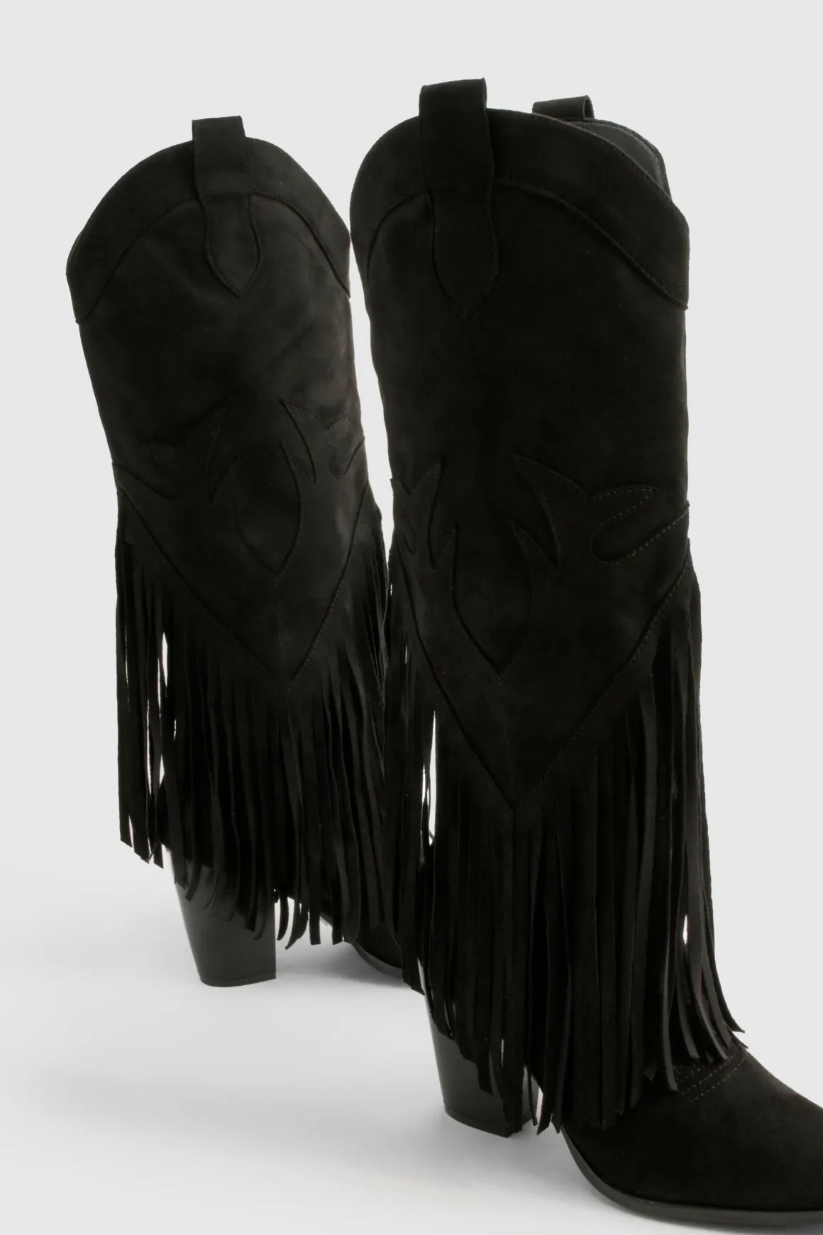 Bottes de cowboy style western avec détails à gland