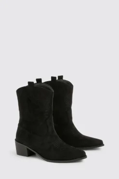 Bottes de cowboy western brodées