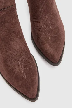 boohoo Bottes De Cowboy Western À Broderies Coupe Large< Bottes|Santiags