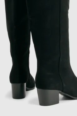 Bottes de cowboy western de jour, coupe large et épurée