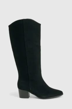 Bottes de cowboy western de jour, coupe large et épurée