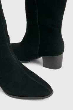 Bottes de cowboy western de jour, coupe large et épurée
