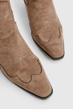 Bottes de cow-boy western montantes à talon