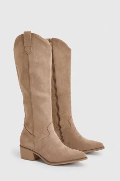 Bottes De Cowboy Western Montantes En Synthétique