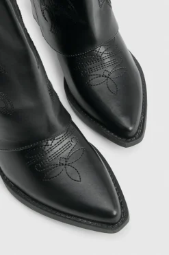 Bottes de cowboy western rabattables
