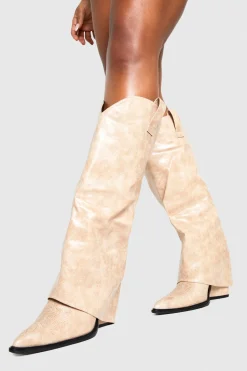 Bottes de cowboy western à talons usées