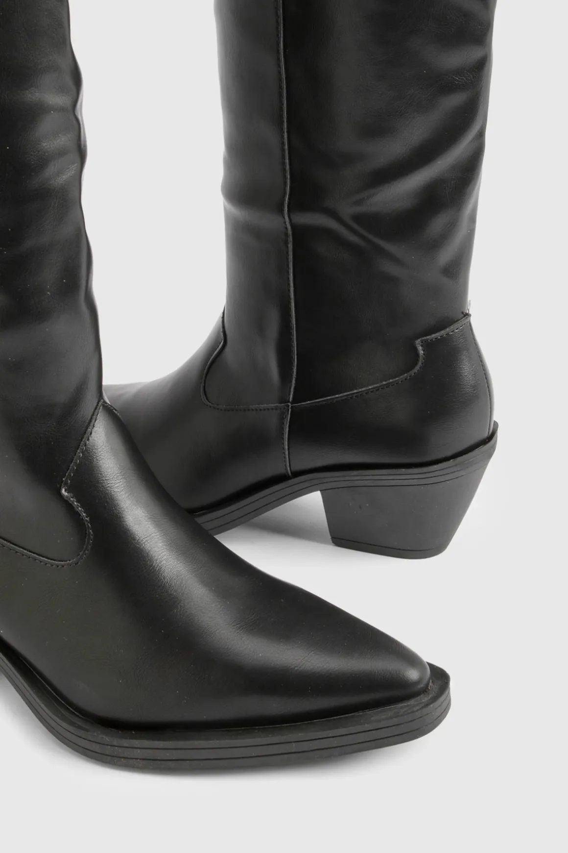Bottes de Cowboy Western à Talon Moyen