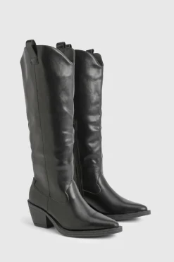 Bottes de Cowboy Western à Talon Moyen