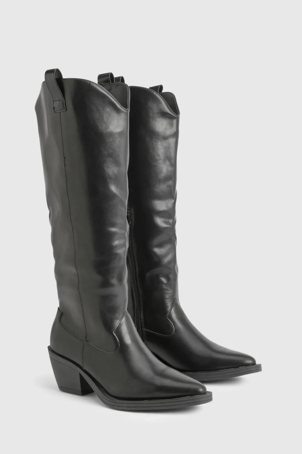 Bottes de Cowboy Western à Talon Moyen